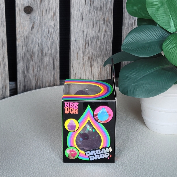 Nee Doh Dream Drop Squishy Toy - Purple Sparkle - Picture 3 of 6